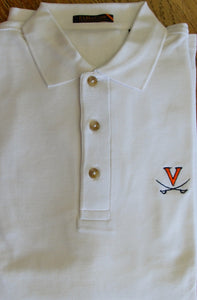 Eljo's V-Sabre White Cotton Knit Shirt