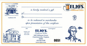 Eljo's Gift card