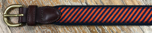 Eljo’s Orange & Blue Tie Silk Belt